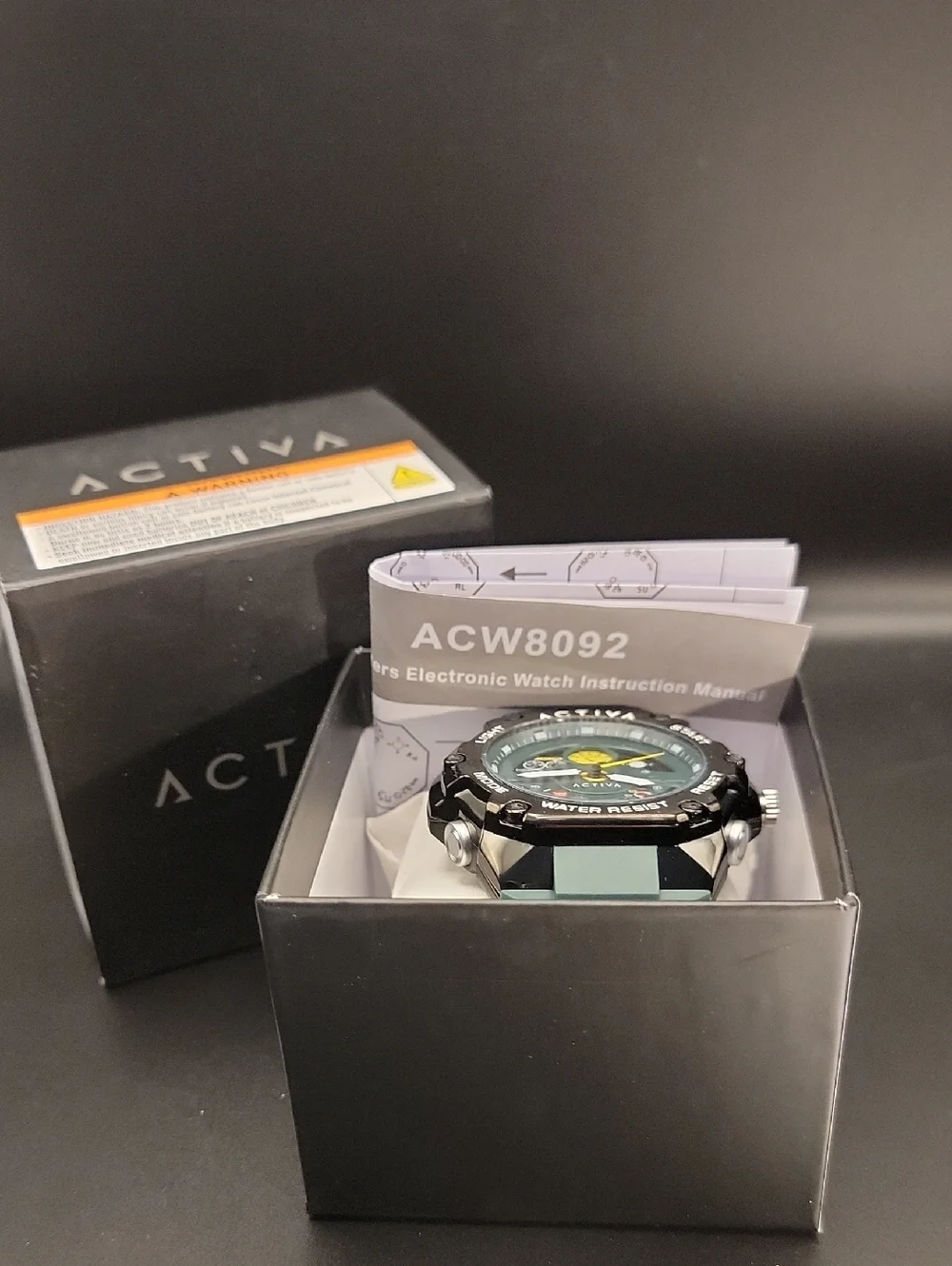 NWT ACW8092-002 Activa X Invicta Digital Multi Men's Watch - 55mm Green Silicone